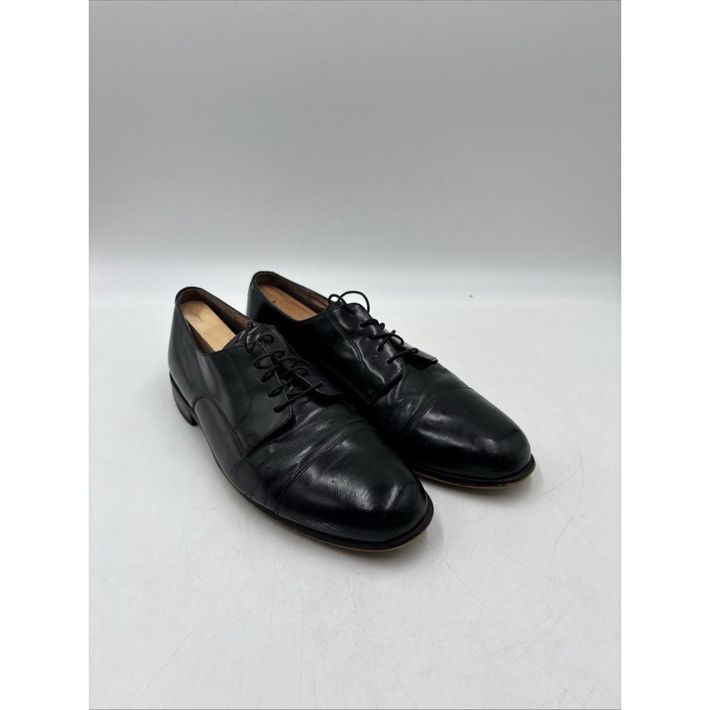 Bostonian Shoes Mens Size 11M Black Leather Cap Toe Oxford Dress Made In USA